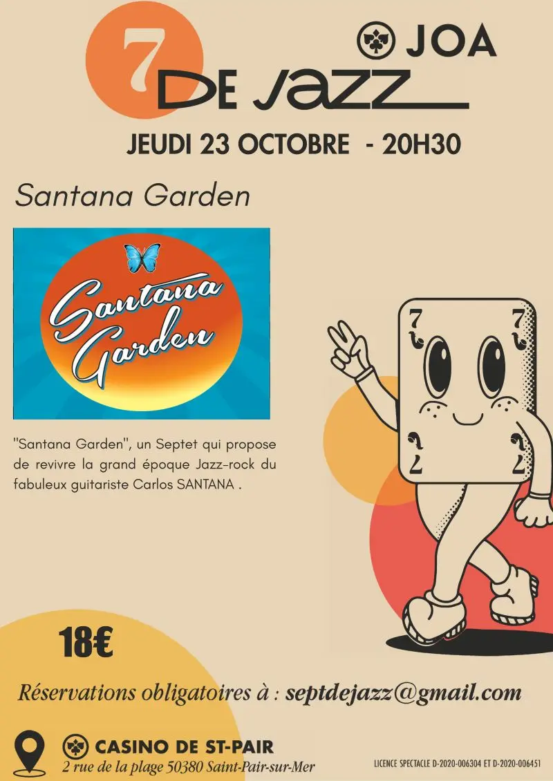 Sept de Jazz SANTANA GARDEN Concert Saint-Pair-sur-mer 2025