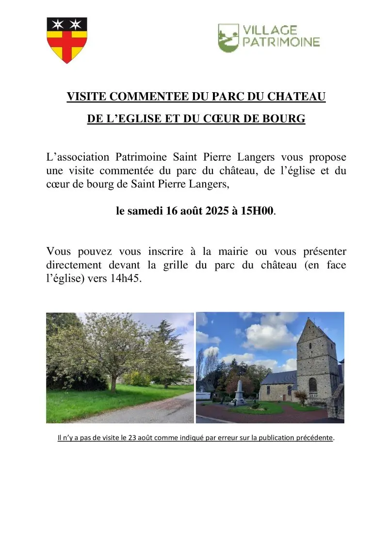 Visite-commentée Saint-Pierre-Langers 2025