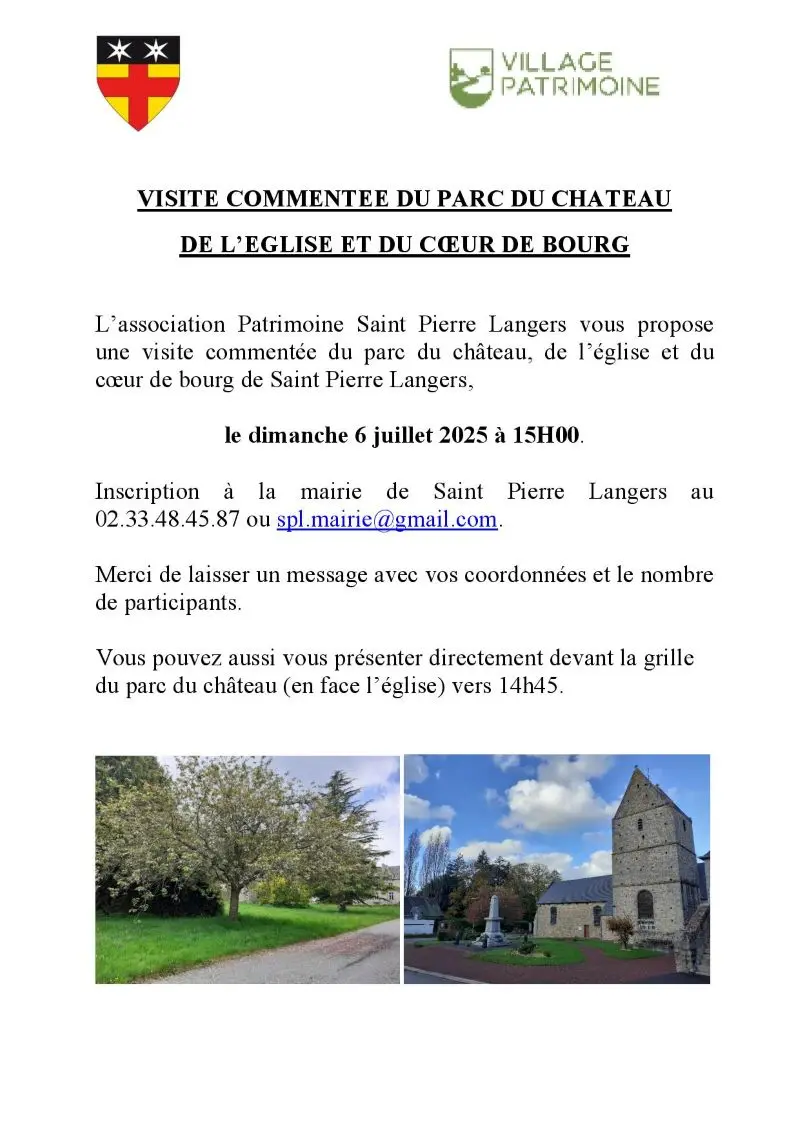 Visite commentée St Pierre Langers -2025