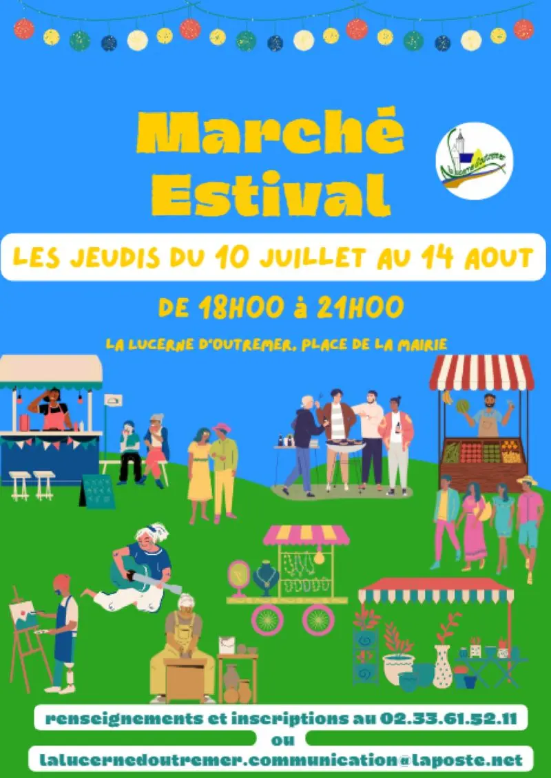afffiche marché estival 2025