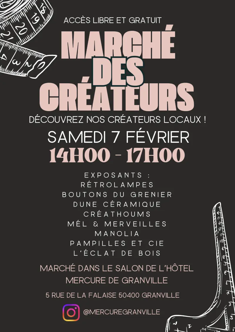 2026 - marché des créateurs 7 février