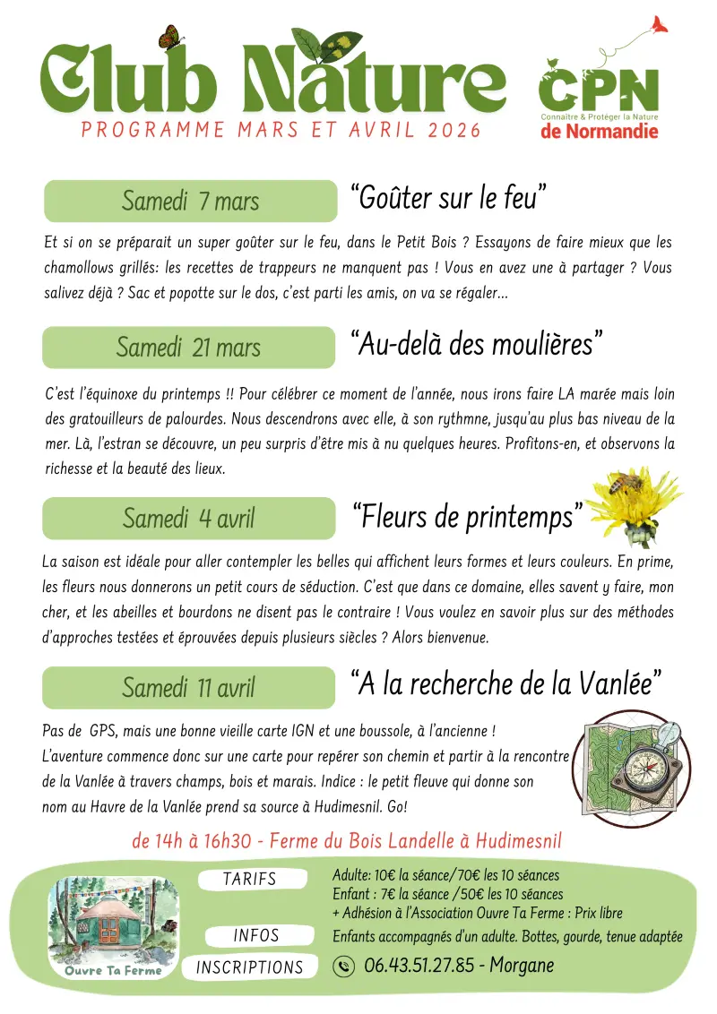 2026 - programme mars avril 2026