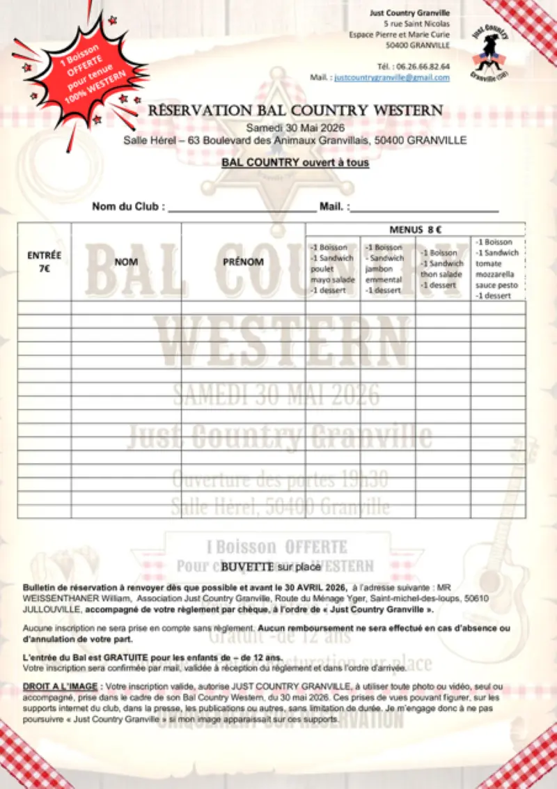2026-Bulletin réservation Bal Country