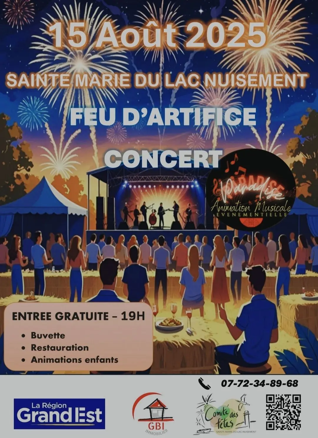 Concert et feu d'artifice