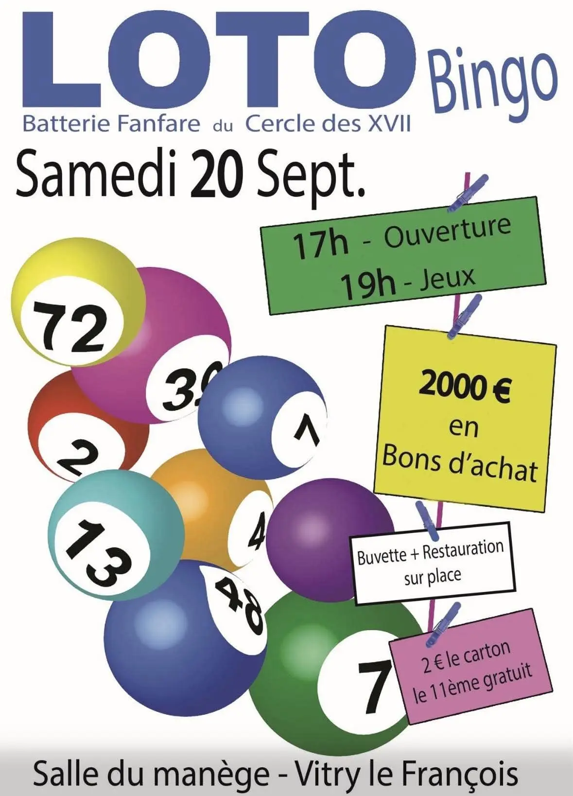 LOTO CERCLE DES XVII
