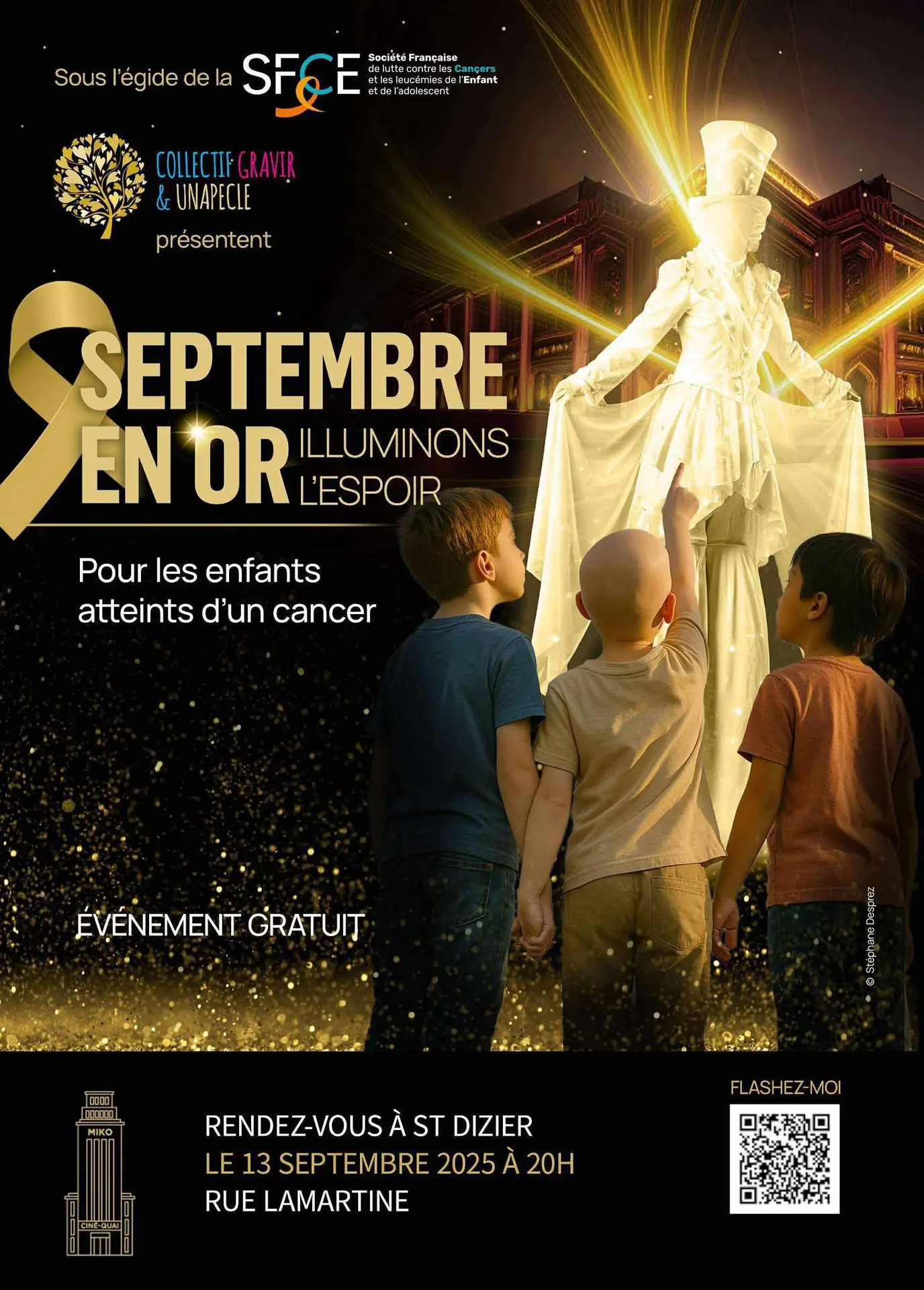 Monuments illuminés sptembre en or