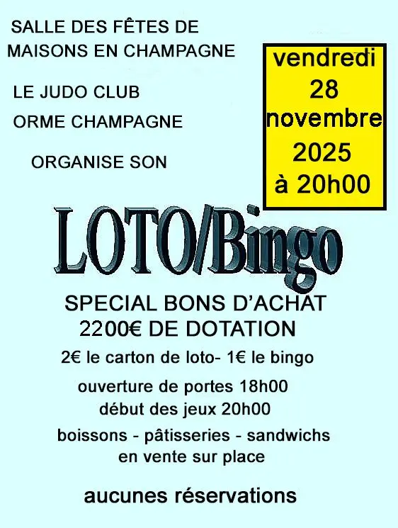 Loto Bingo MAISONS EN CHAMPAGNE