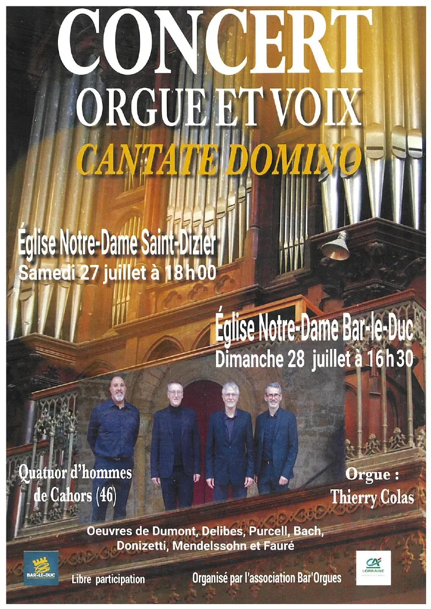 Affiche concert orgue