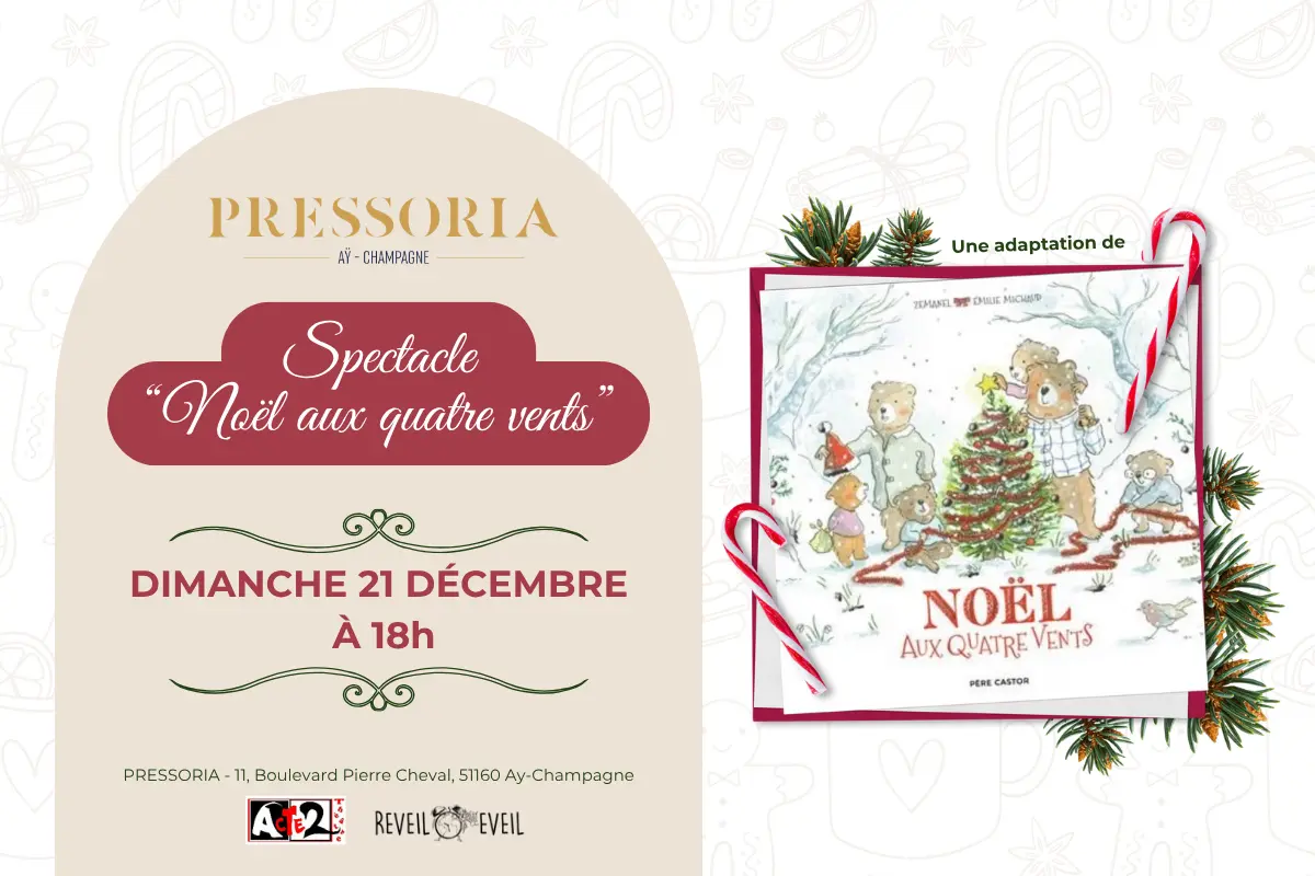 Spectacle de Noël pour enfant chez Pressoria