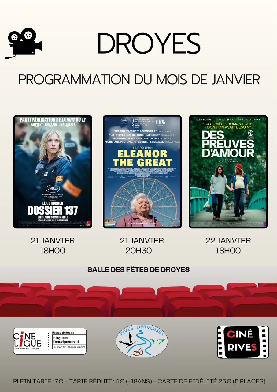 Ciné Ligue JANVIER Droyes