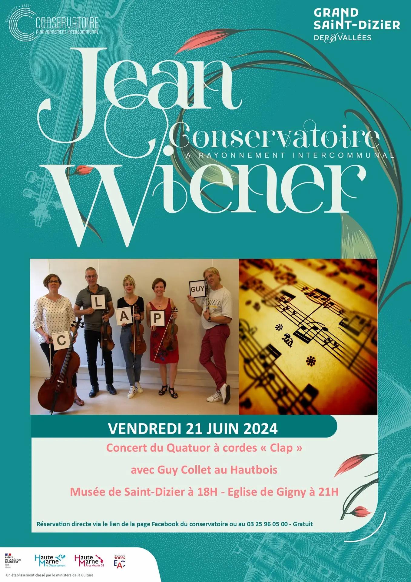 Concert du quatuor Clap