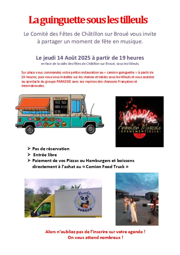 La guinguette sous les tilleuls