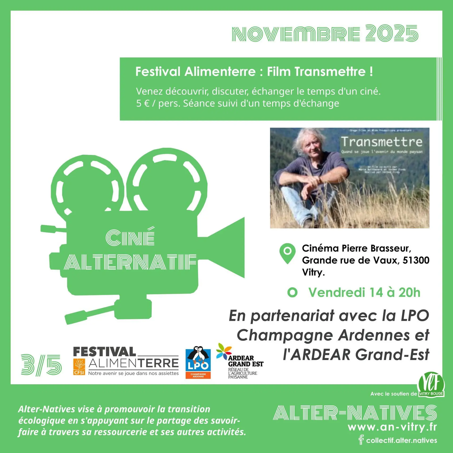 FILM TRANSMETTRE - CINE ALTERNATIF