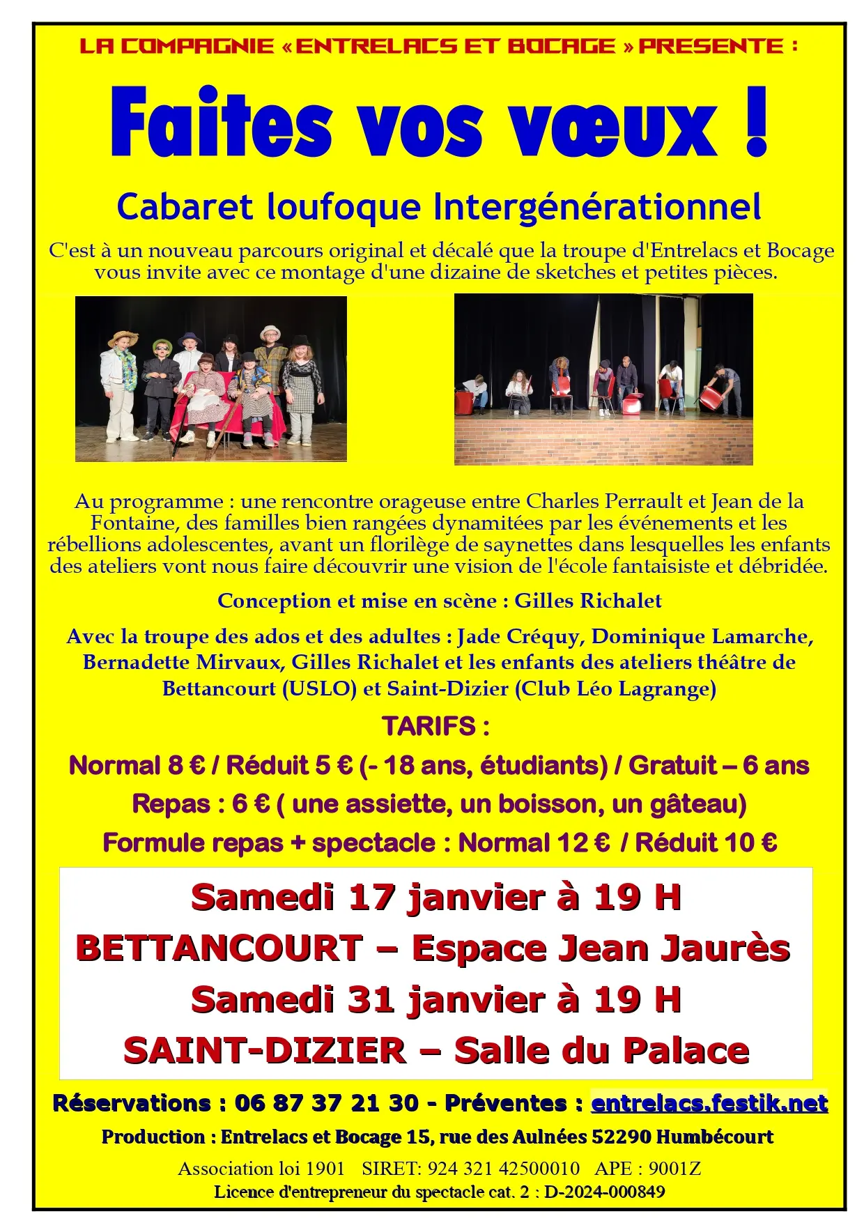 Faites vos voeux - cgie ENTRELACS ET BOCAGE BET SD (samedis)