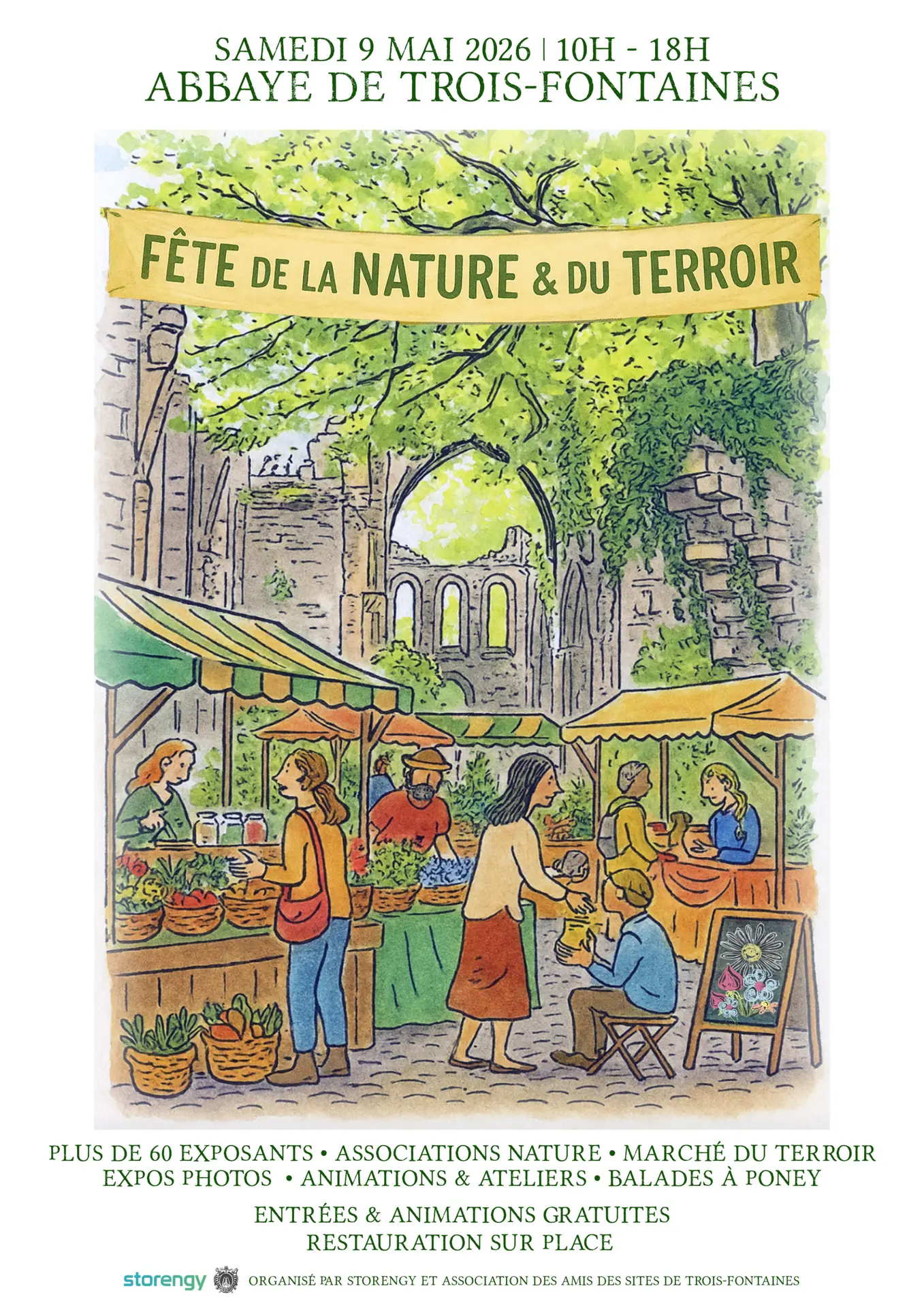 Fête de la Nature - Association des Amis des Sites de l’Abbaye de Trois-Fontaines et les équipes de Storengy