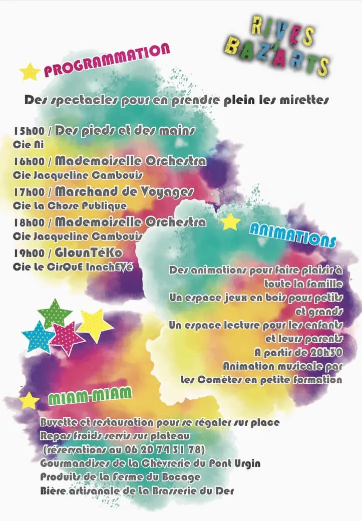 Programme Rives Baz'arts
