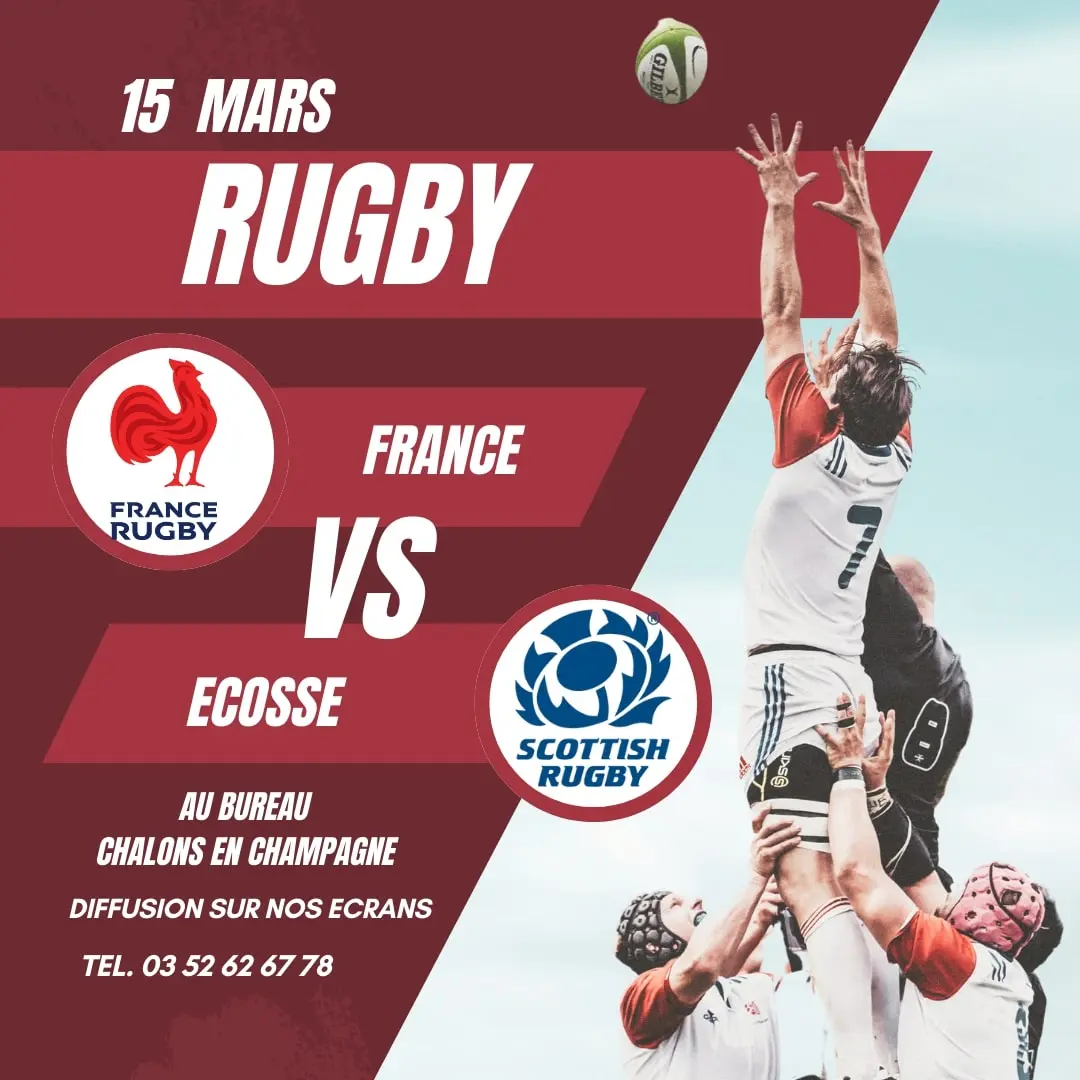 Red Rugby Match Day Instagram Post