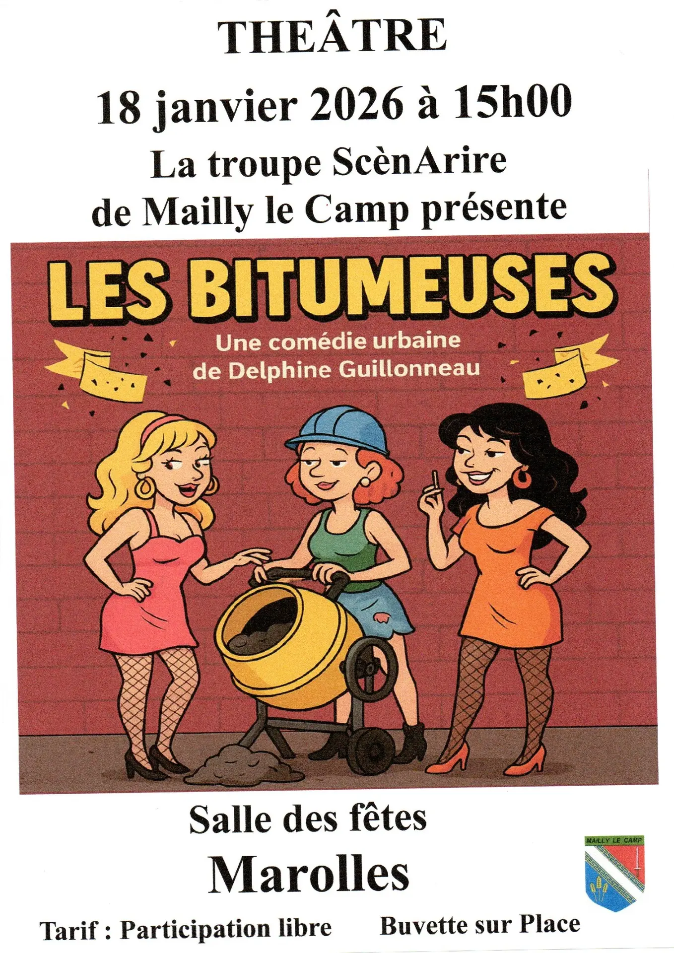 Théâtre Marolles - Troupe ScènArire Mailly le Camp