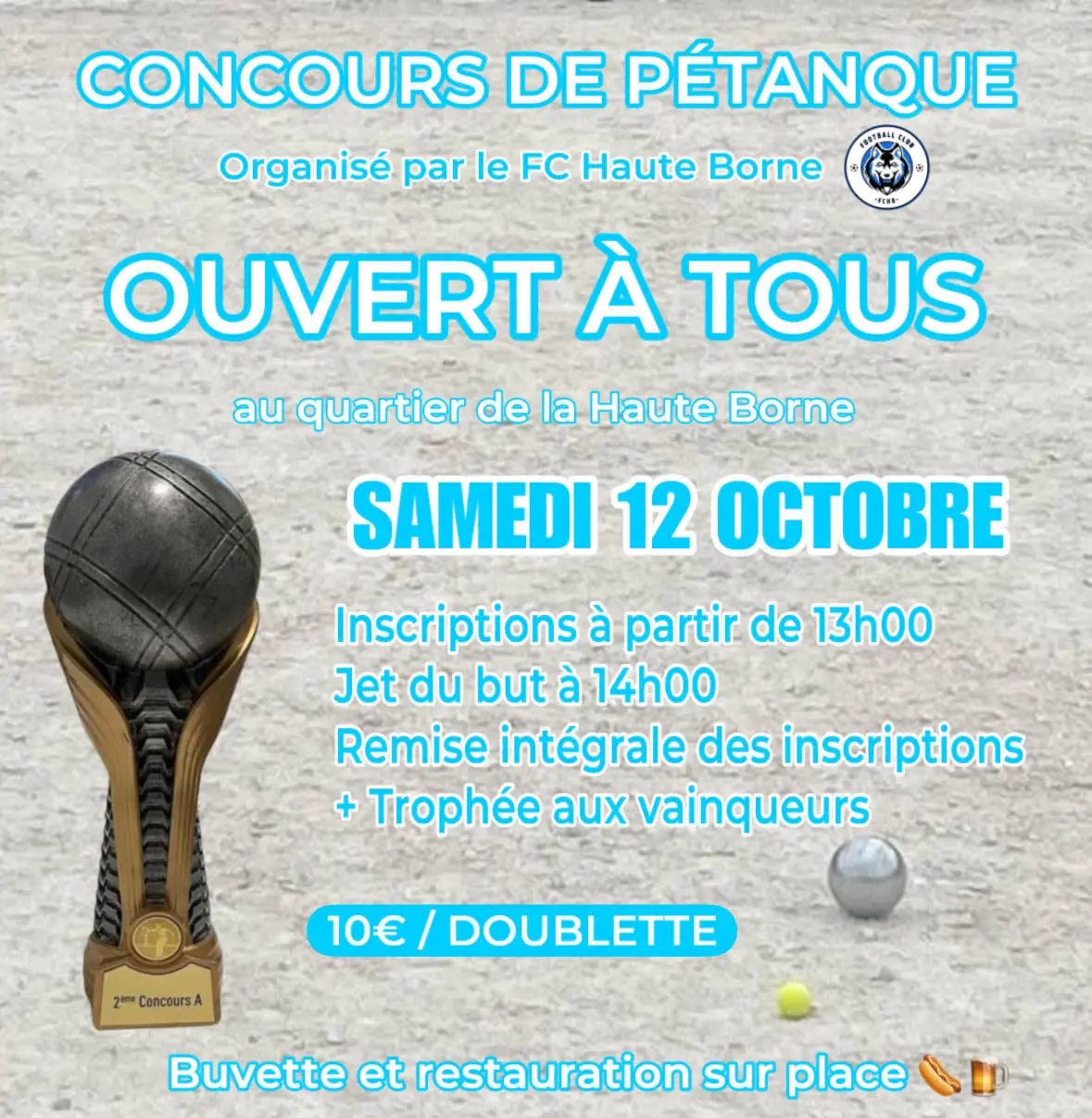 CONCOURS DE PETANQUE