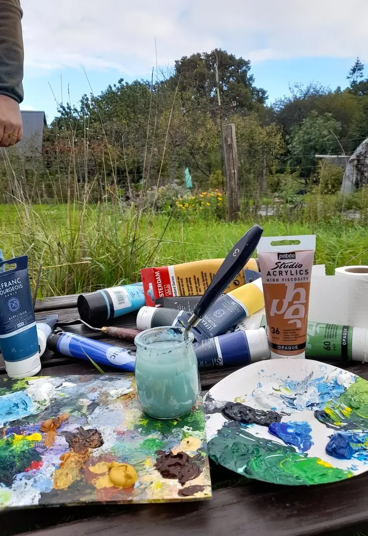 Peindre à la Ferme de Bazougers