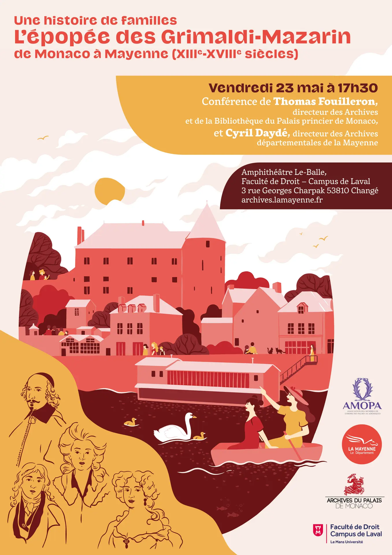 Affiche conférence Mazarin-Grimaldi 23 mai