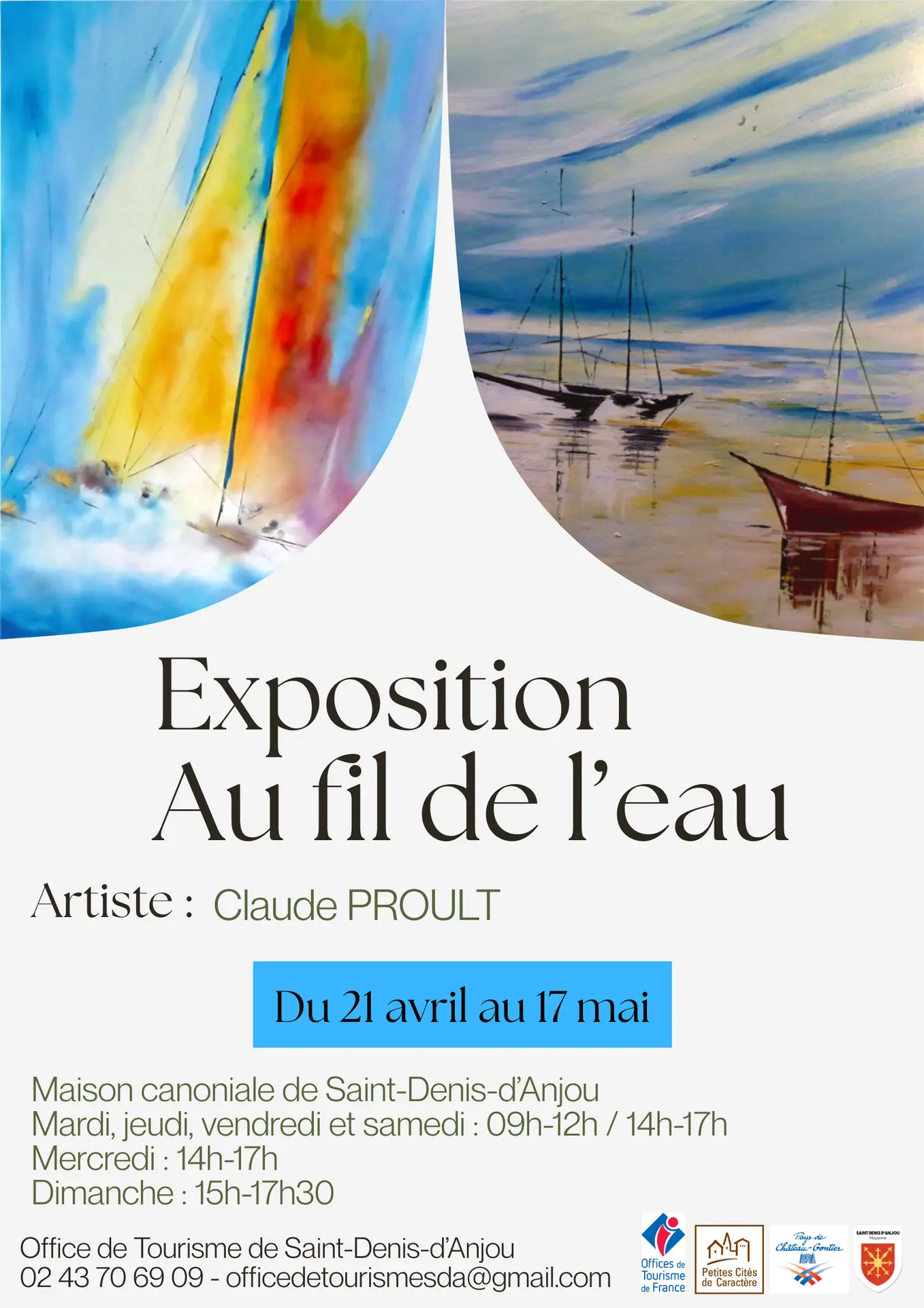 Affiche exposition Claude PROULT - 1