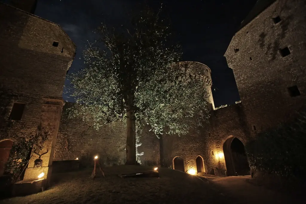 Château de Lassay éclairé