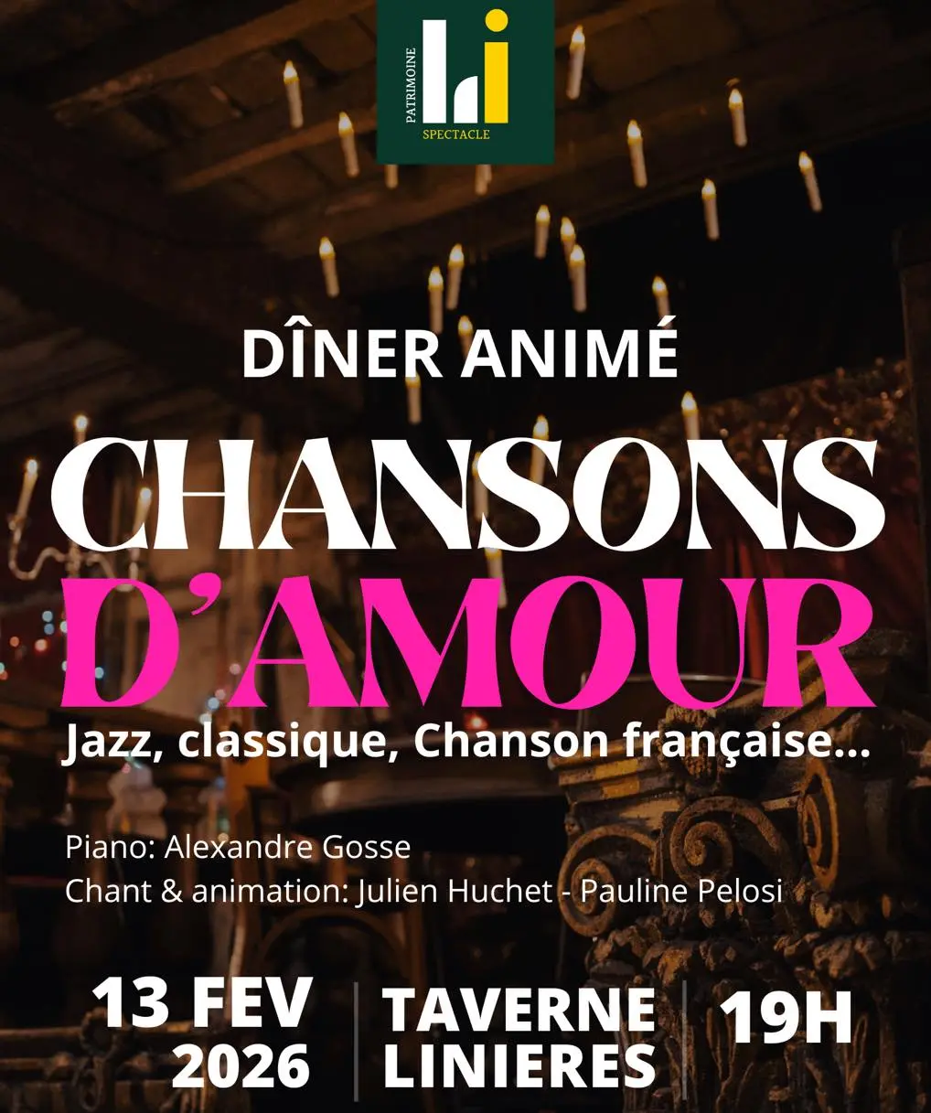 Diner animé chanson d'amour Linières
