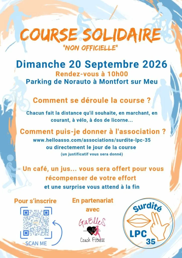 Affiche course solidaire