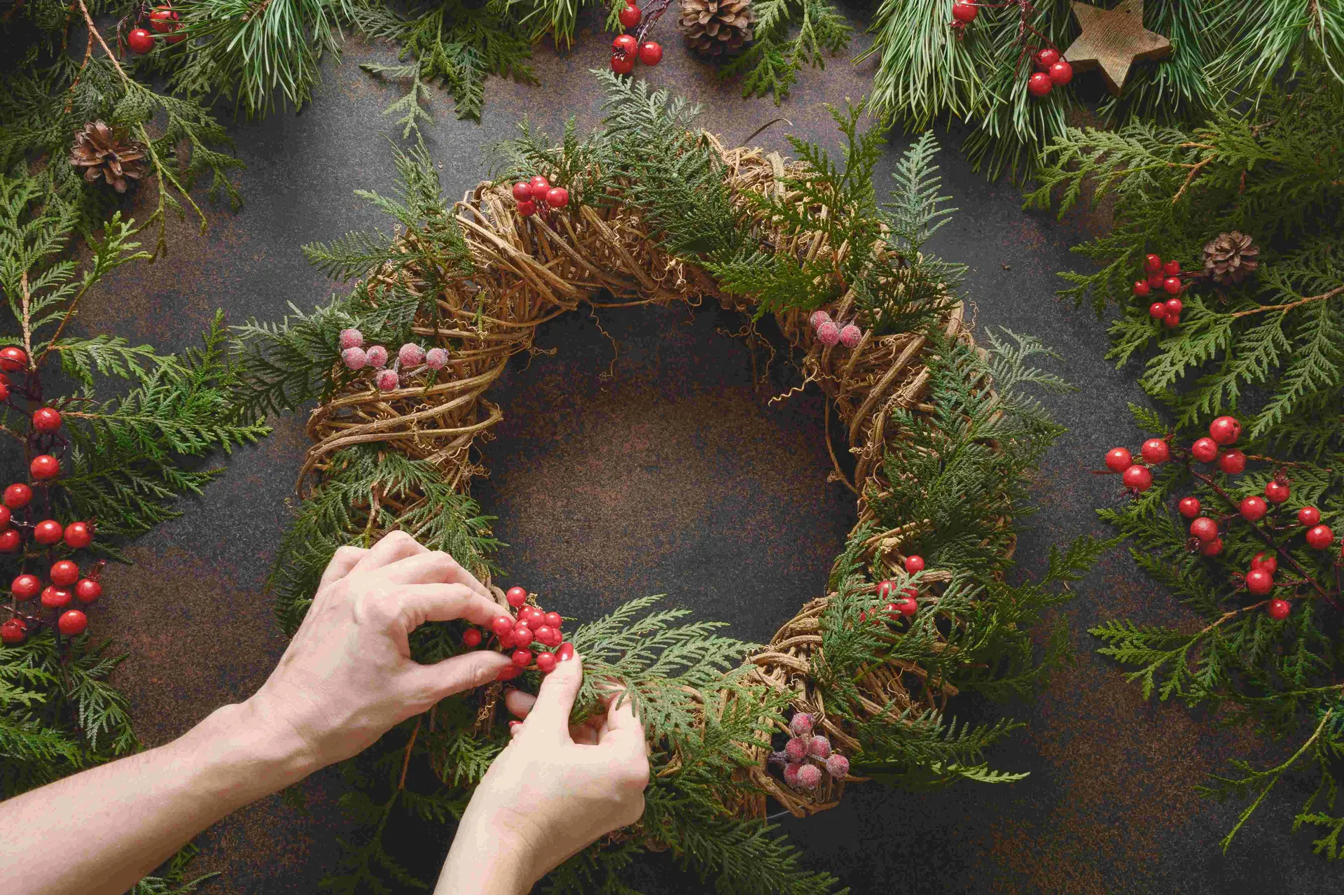 8.CouronneVegetaleNoël