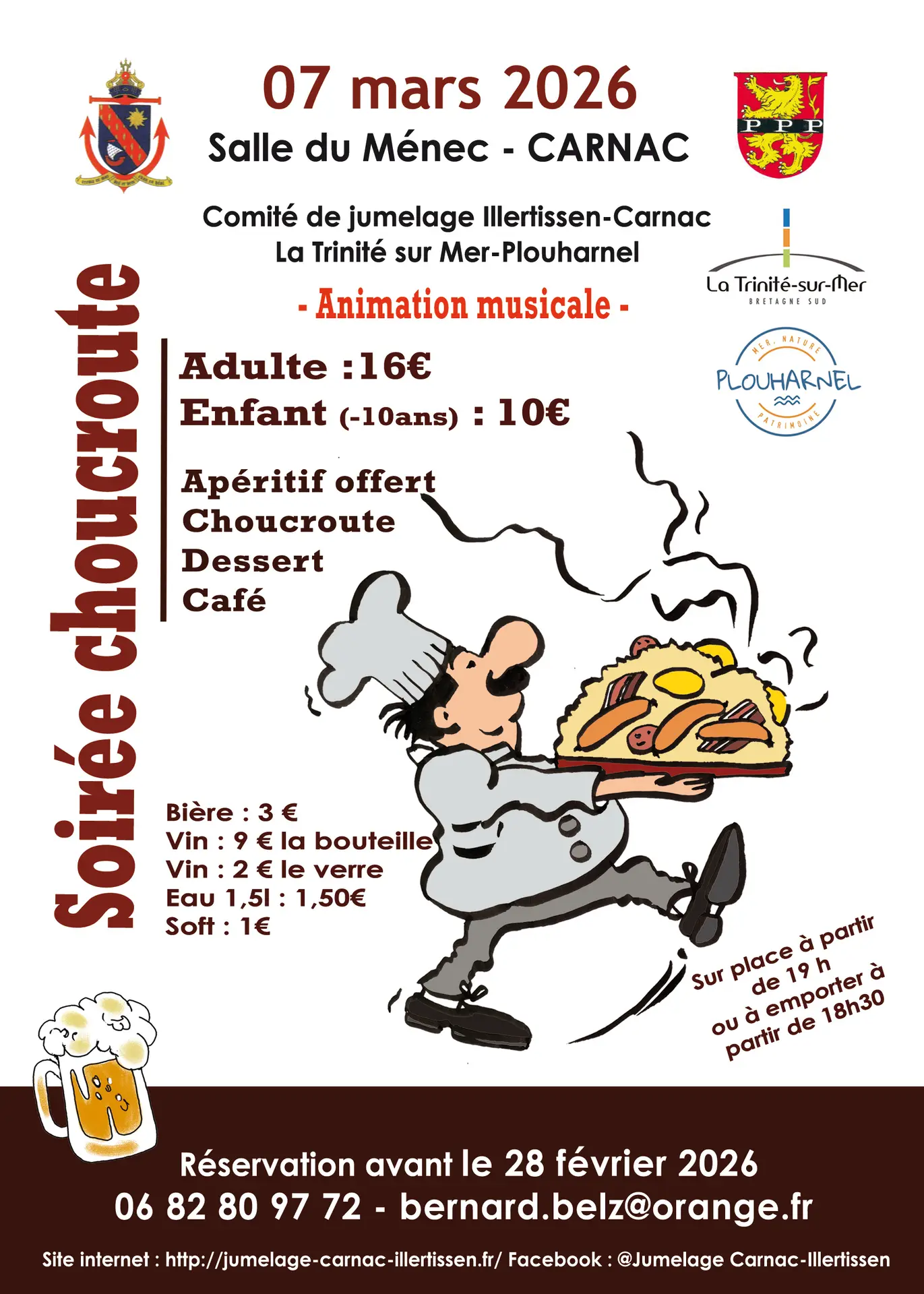 07 mars Soiree choucroute Carnac_affiche