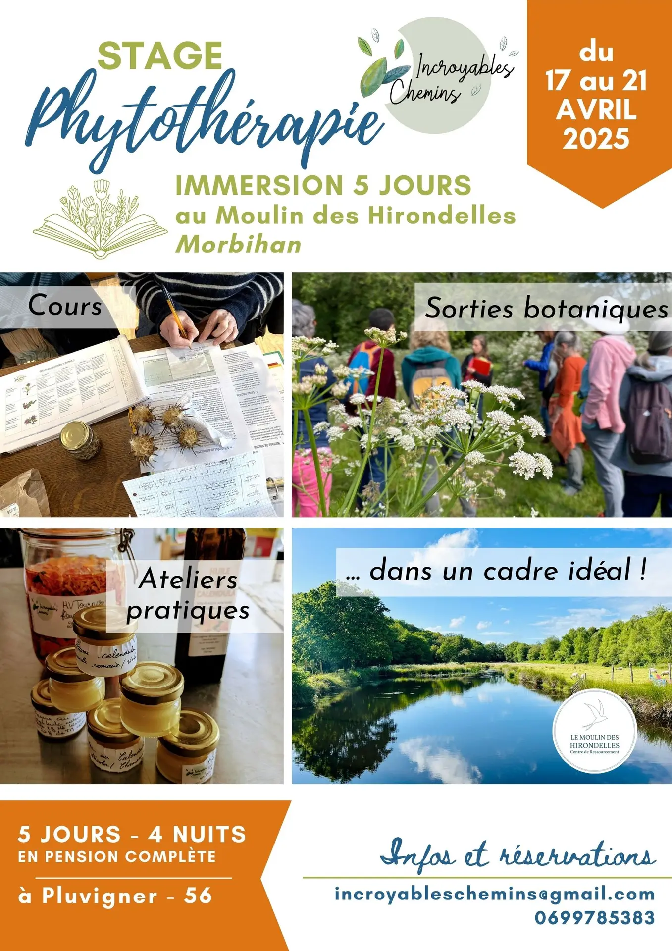 stage phytotherapie incroyables chemins affiche