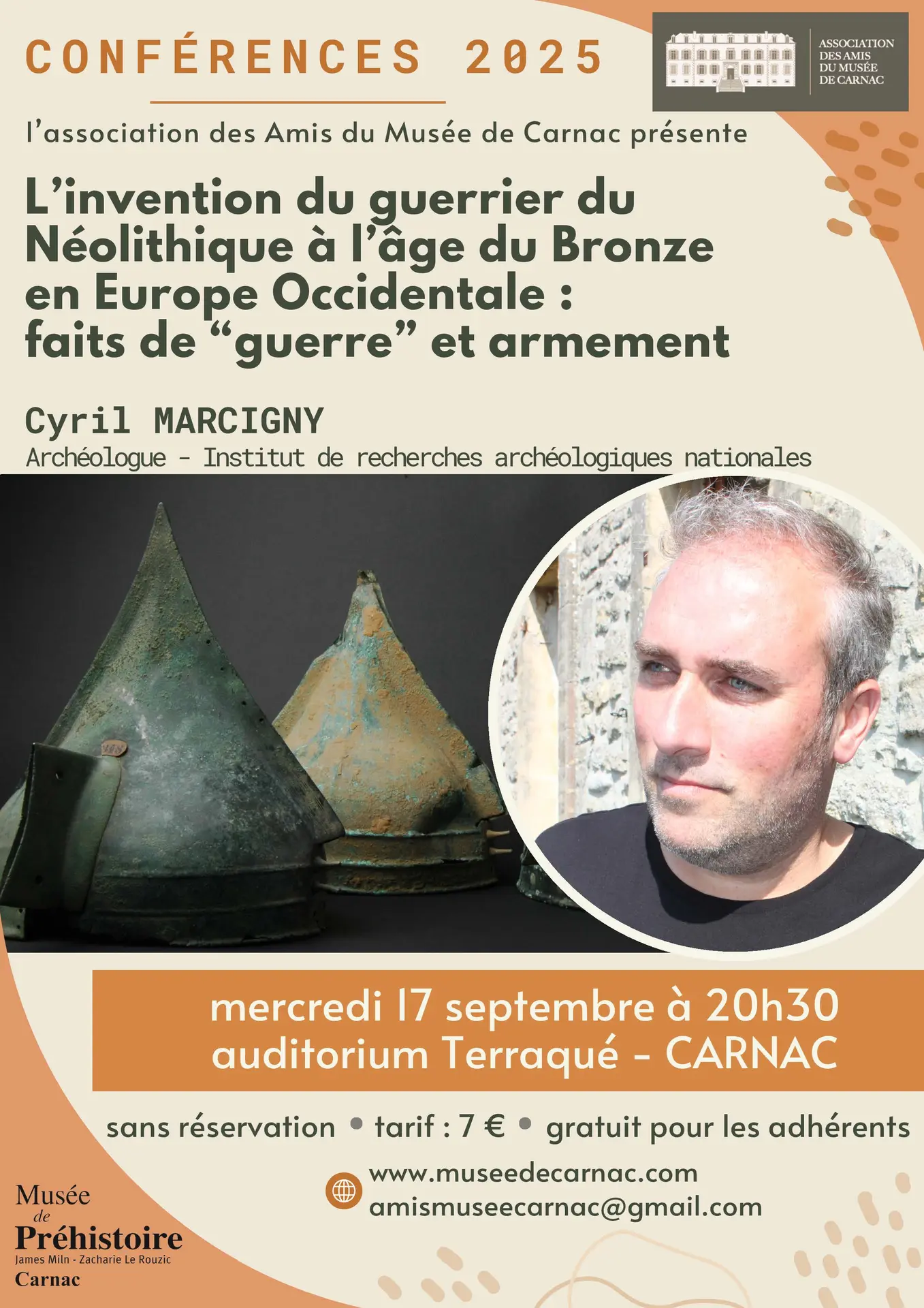 17 septembre _conférence amis du Musée MARCIGNY_Carnac