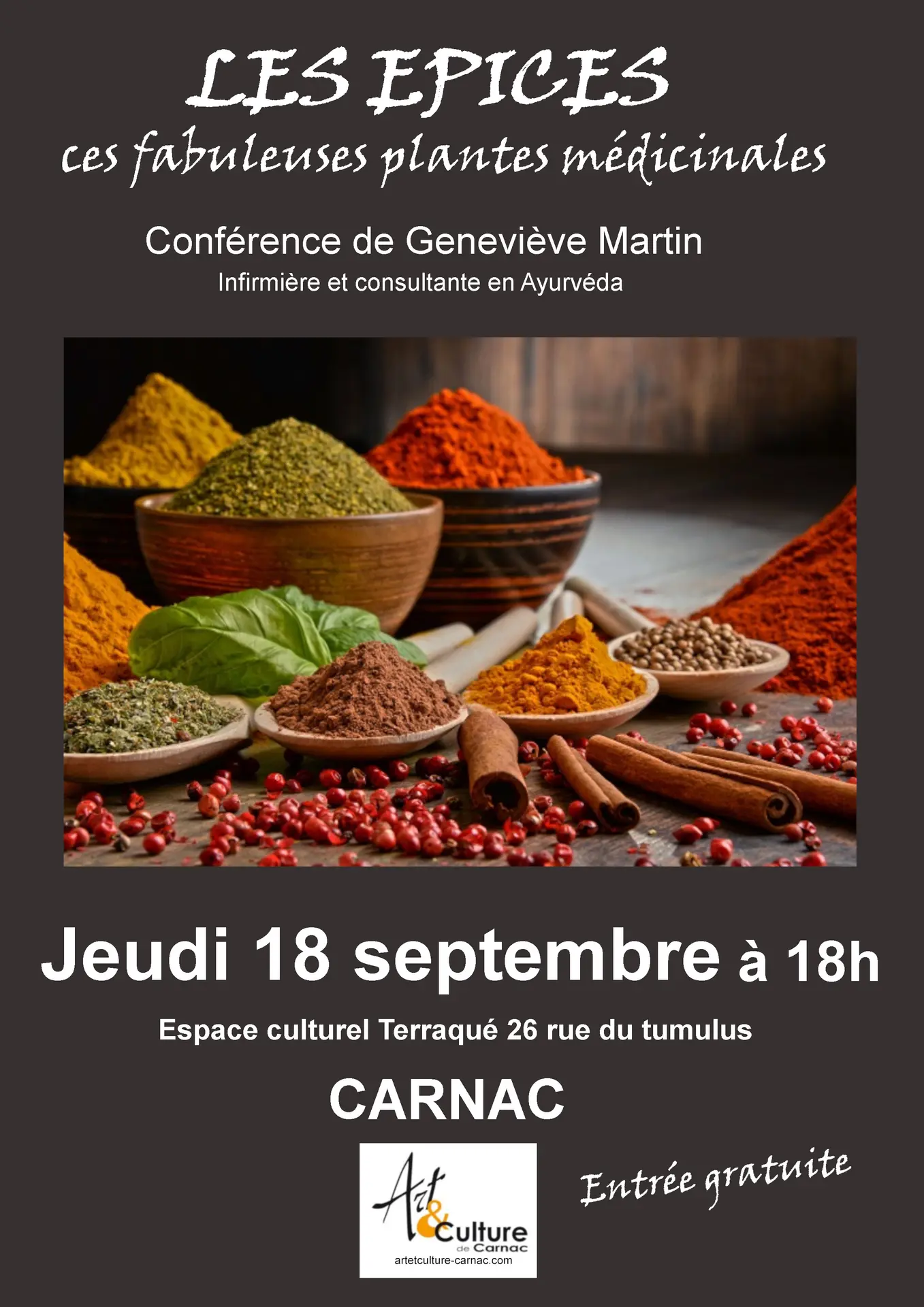 18 septembre - Les épices.Plantes médicinales - Carnac