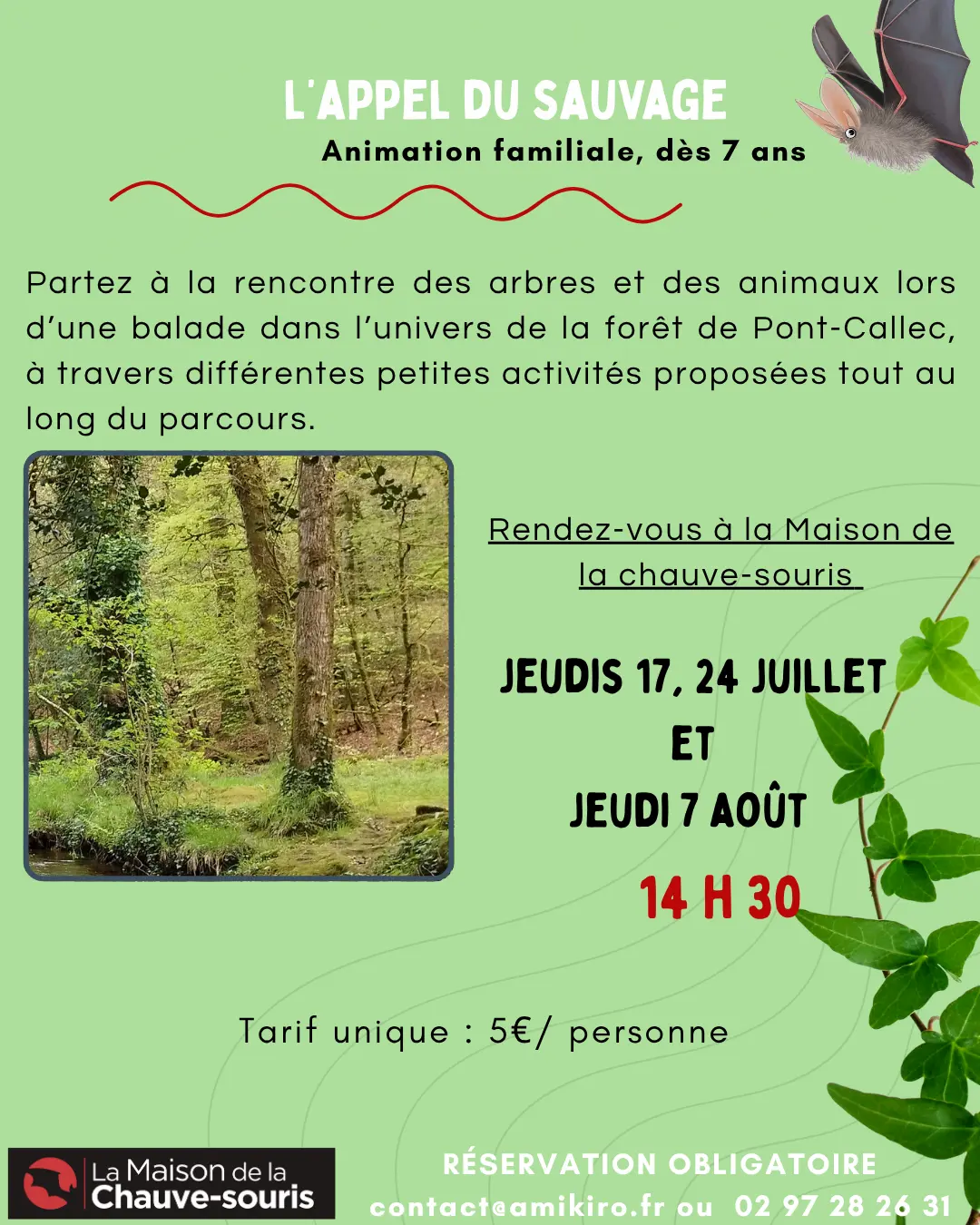 Visuel animation 2025 - l’appel du sauvage 14h30