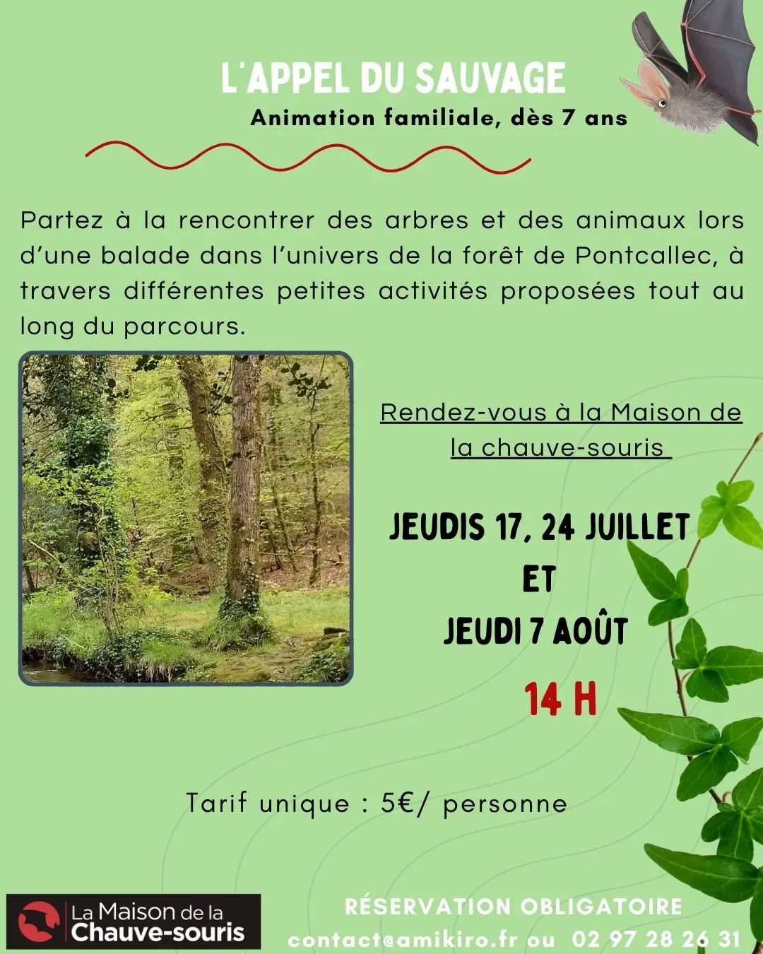 Visuel animation 2025 - l’appel du sauvage