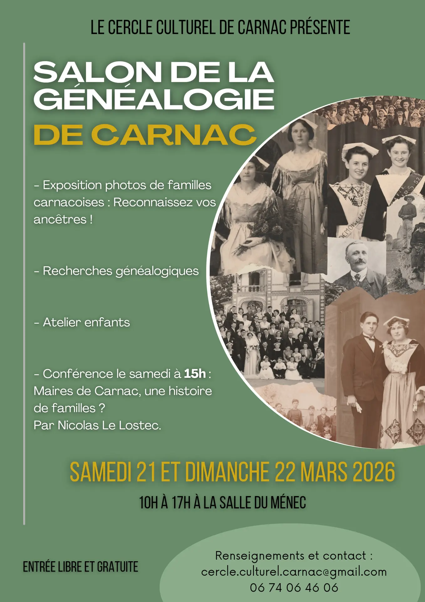 21-22 mars_salon de la généalogie de CARNAC