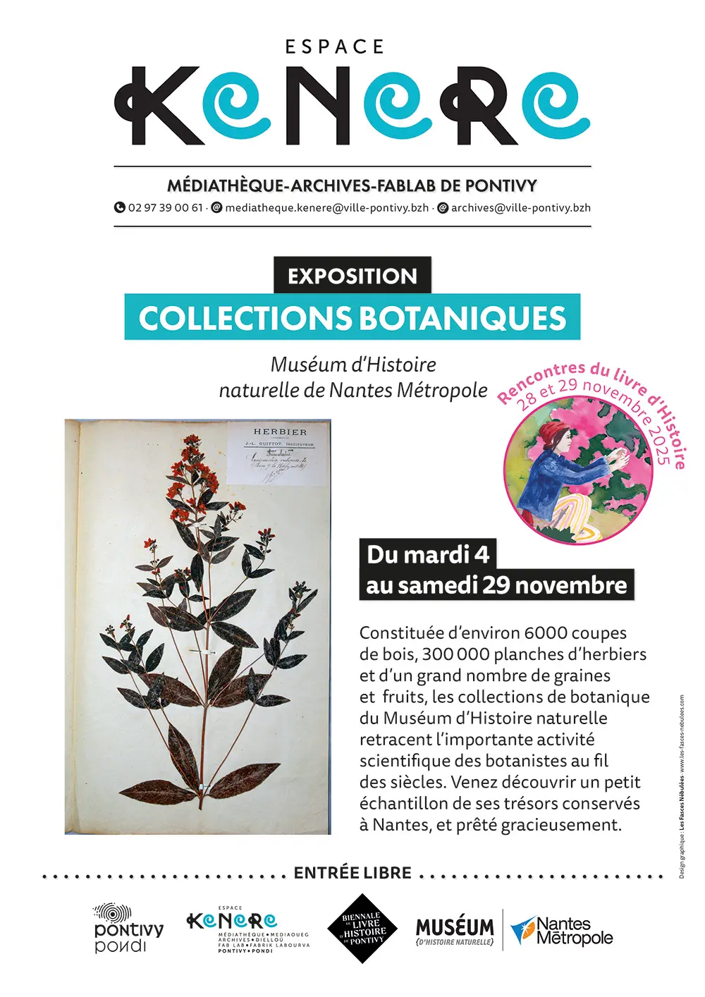 Exposition Collections botaniques du Muséum de Nantes