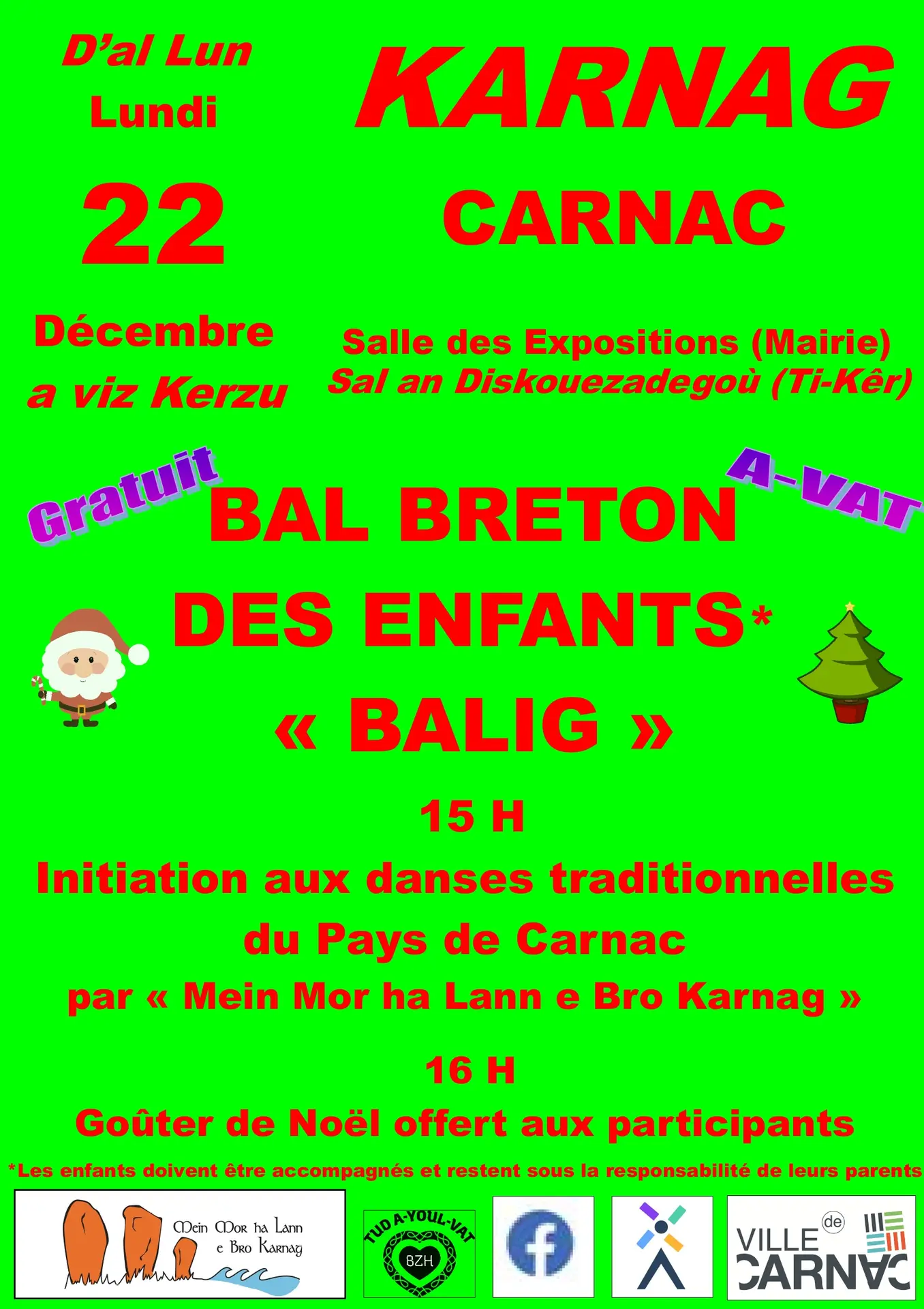 Bal breton des enfants Noel