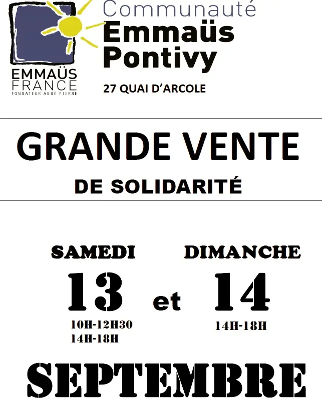 vente emmaüs