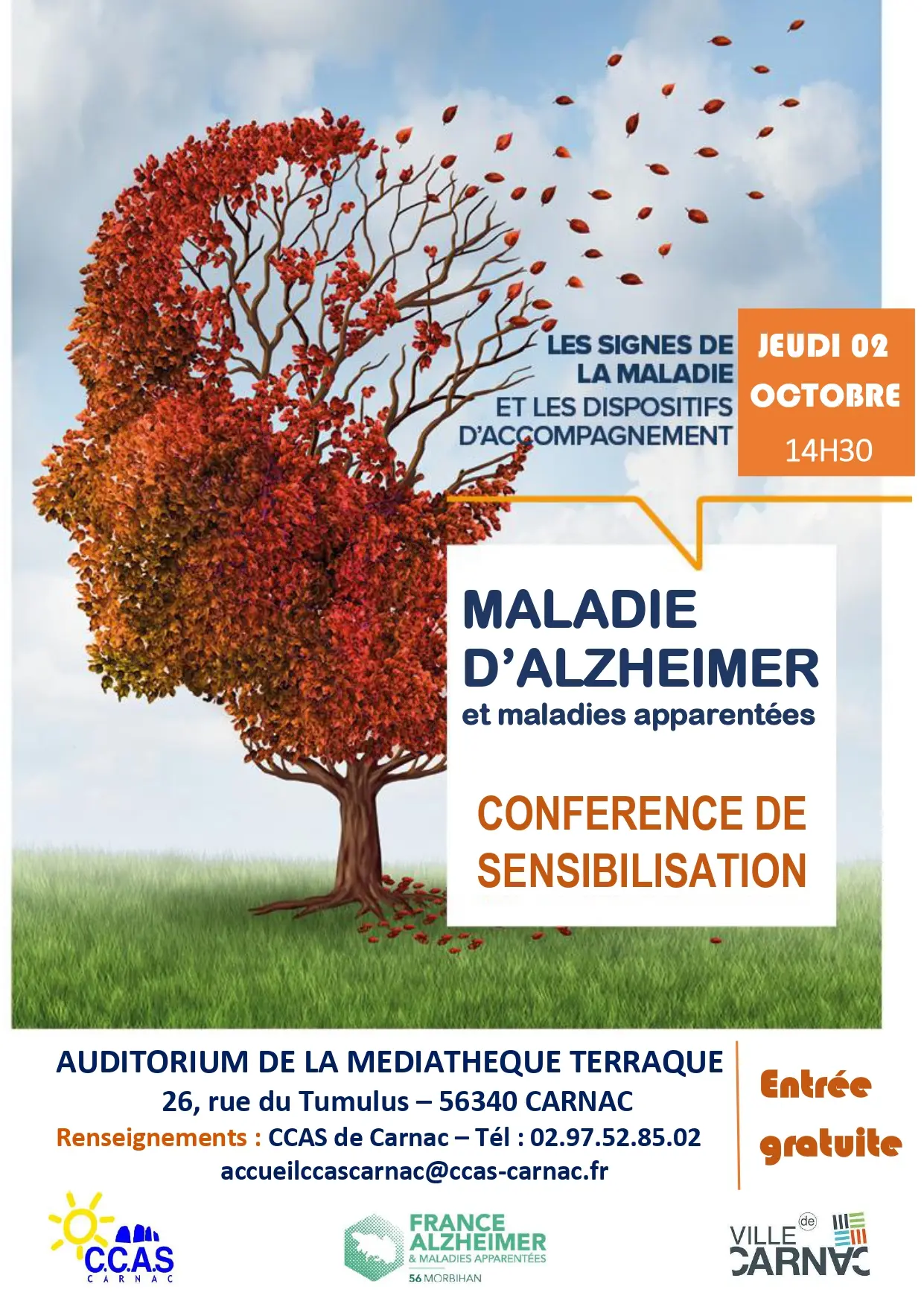 AFFICHE CONFERENCE MALADIE ALZHEIMER