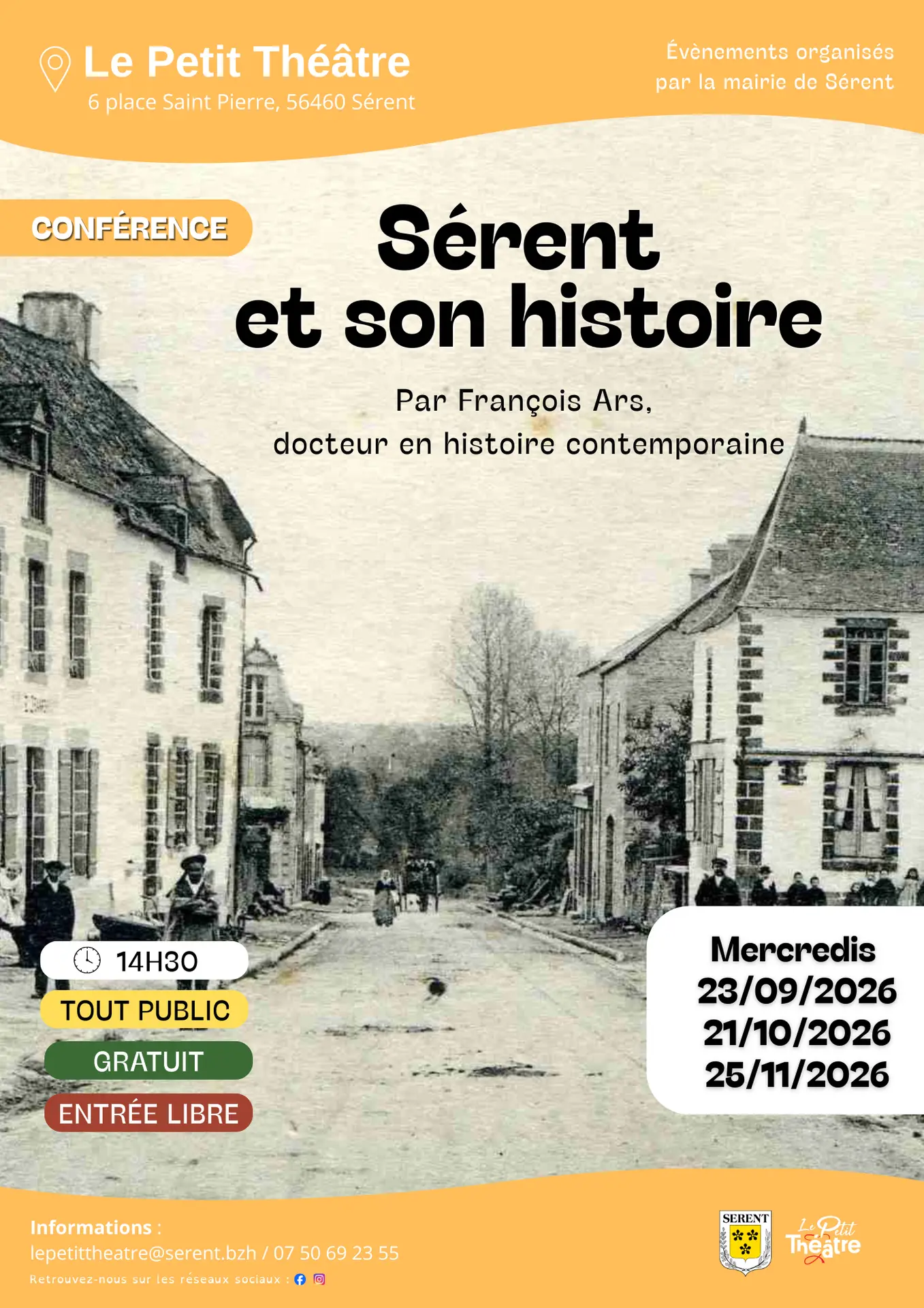 Affiche Sérent et son histoire