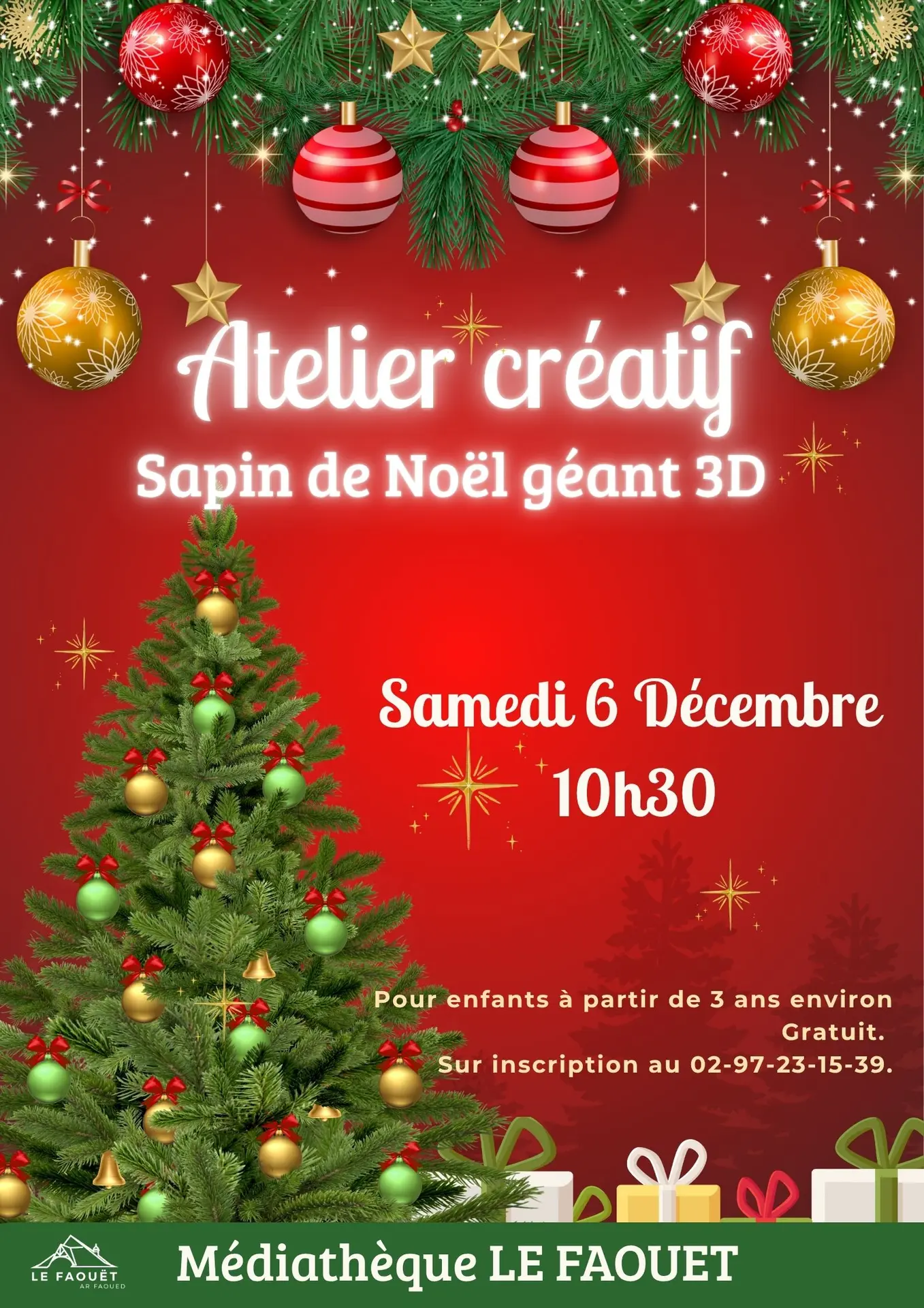 Atelier créatif Sapin géant