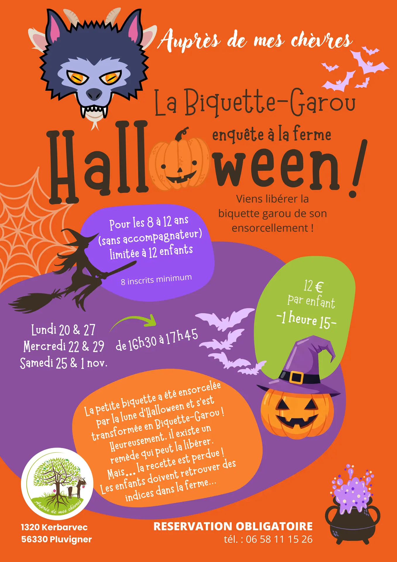 La Biquette-Garou enquête à la ferme Halloween !