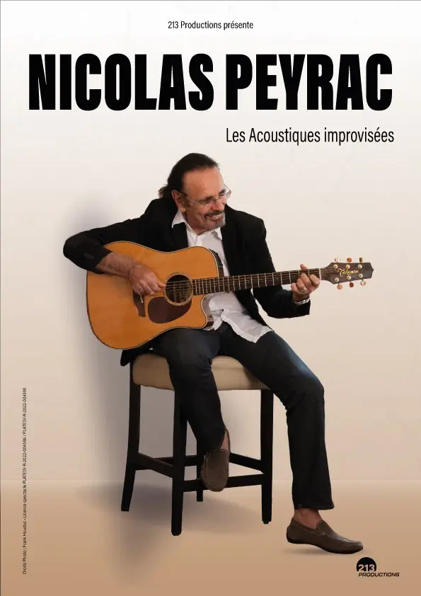 Concert de Nicolas Peyrac – Les acoustiques improvisés