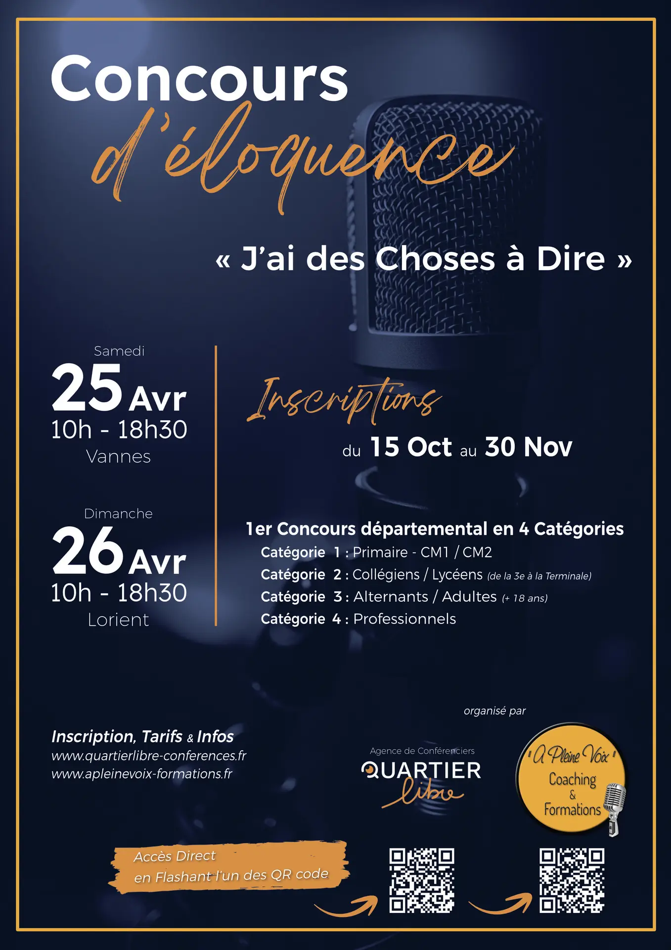 Concours d'éloquence J'ai des choses à dire