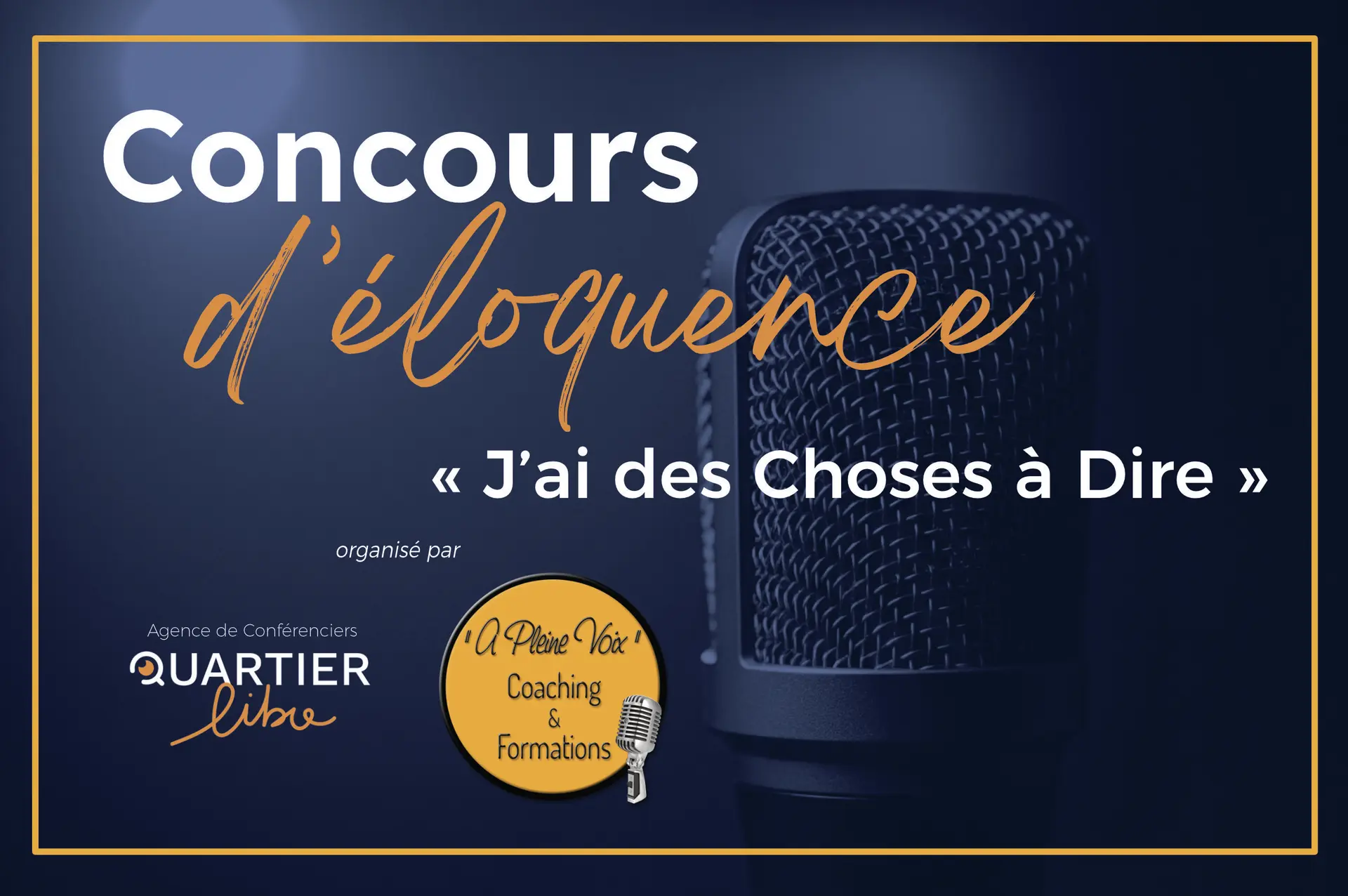 Concours d'éloquence J'ai des choses à dire