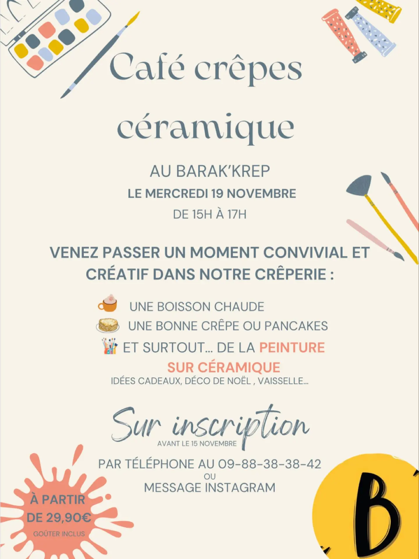 Cafe crepe ceramique