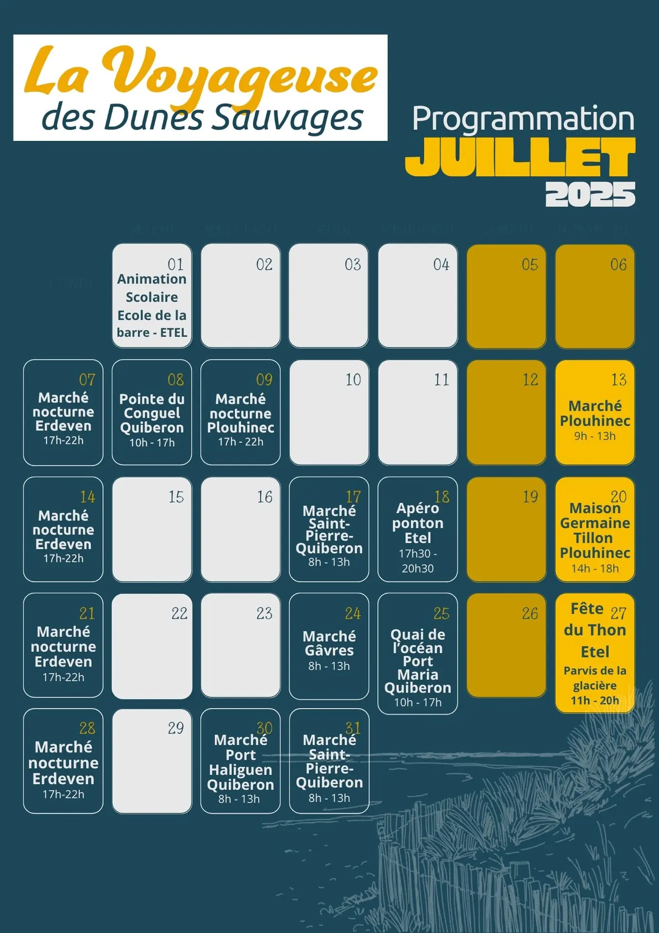 Calendrier A4 orange et rose moderne juillet 2025  - 1