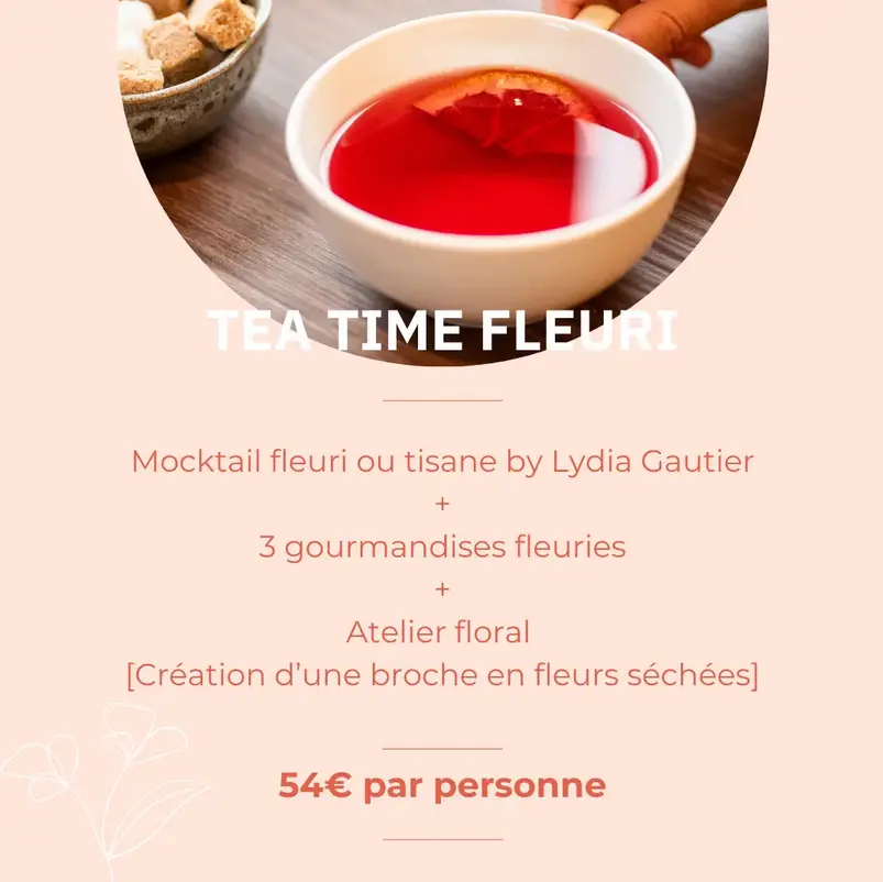 Tea time fleuri